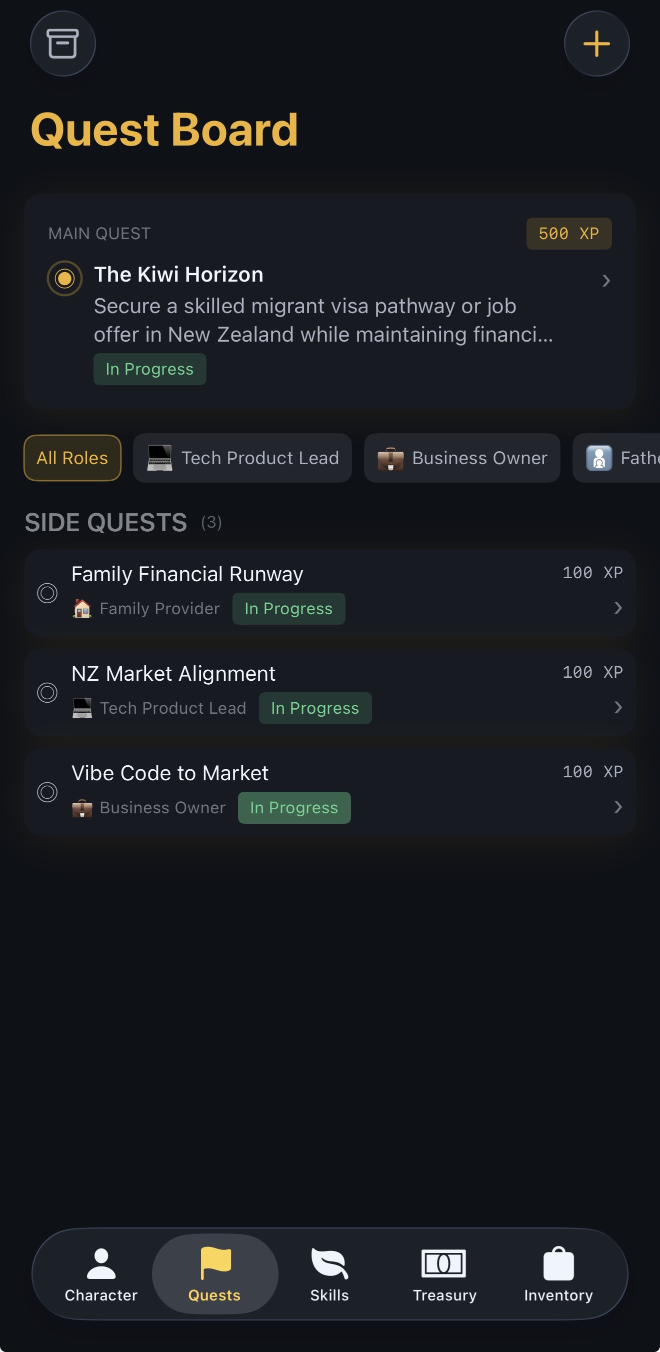 Uswag quest board